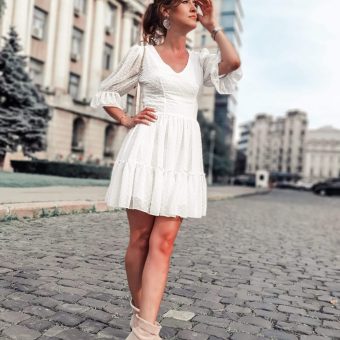 Toscana White Dress -2501